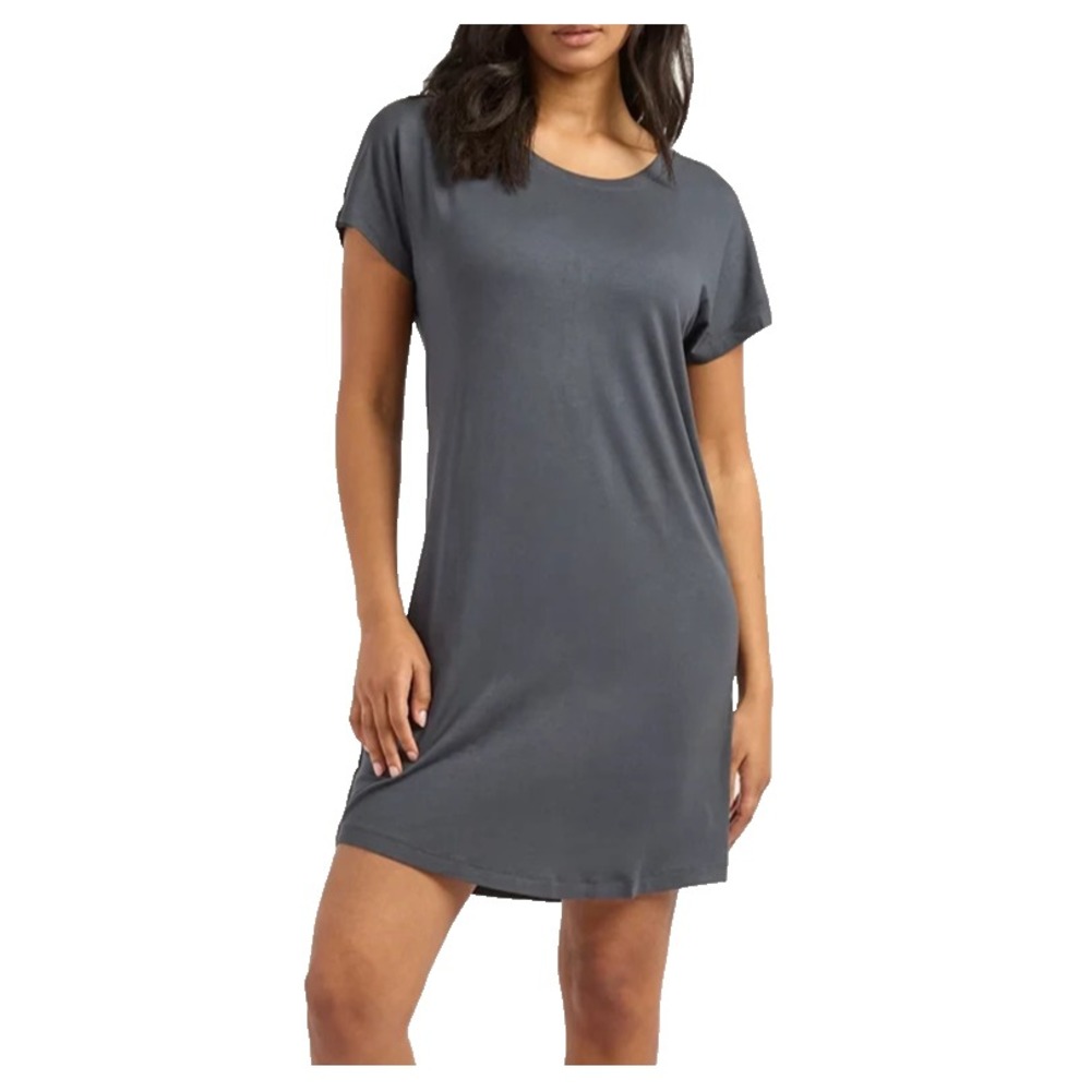 Boody Goodnight NIghtgown Size M Gray Bamboo Stretch Jersey Sleep Dress